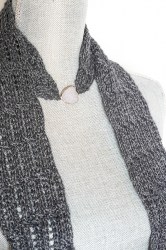 Druzy scarf close up